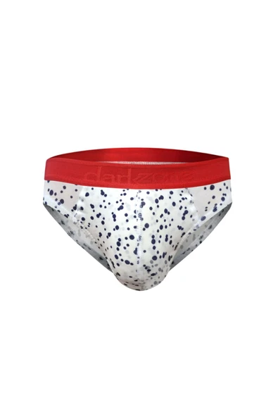 Dağınık Puantiyeli Beyaz Erkek Slip 6332
