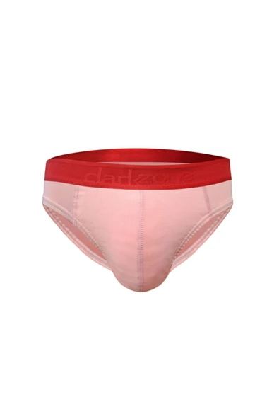 Erkek Kırmızı Lastikli Pembe Pamuklu Slip 6346