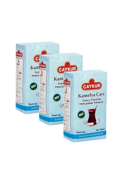 çaykur Kamelya Siyah Dökme Çay 3 X 1 Kg - 2