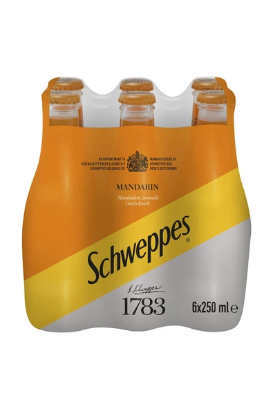 Mandarin Cam Şişe 6X250 Ml ürün görseli 1