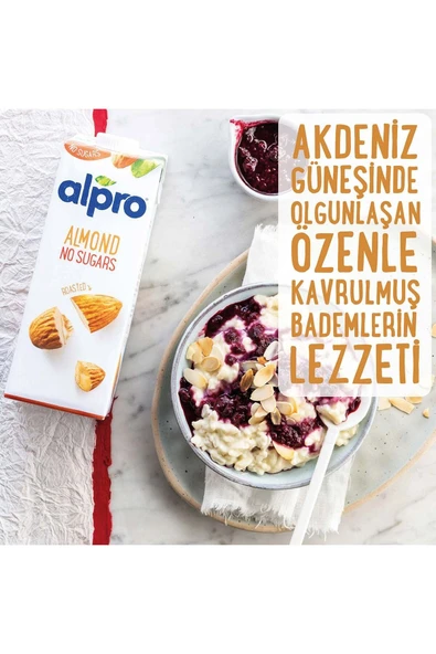 Şekersiz Badem Sütü 2x1 Lt Avantajlı Paket - 3