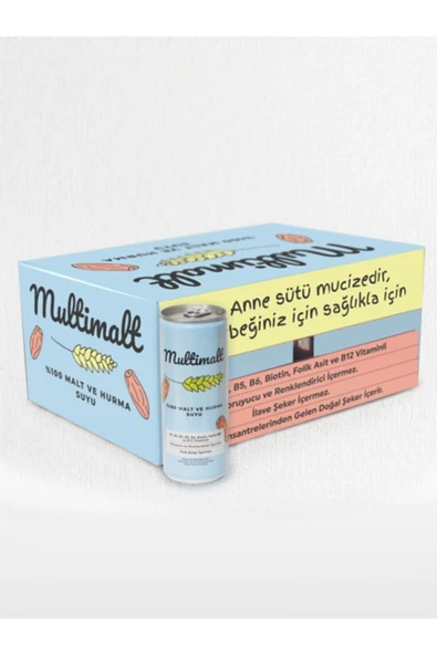 Anne Sütü Arttıran Alkolsüz  Malt Ve Hurma Suyu 12 Li Paket