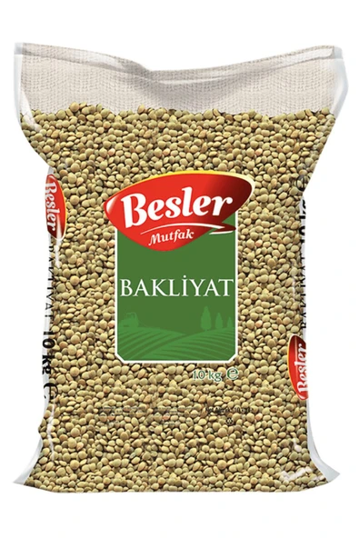 Besler Mutfak Yeşil Mercimek 10 Kg