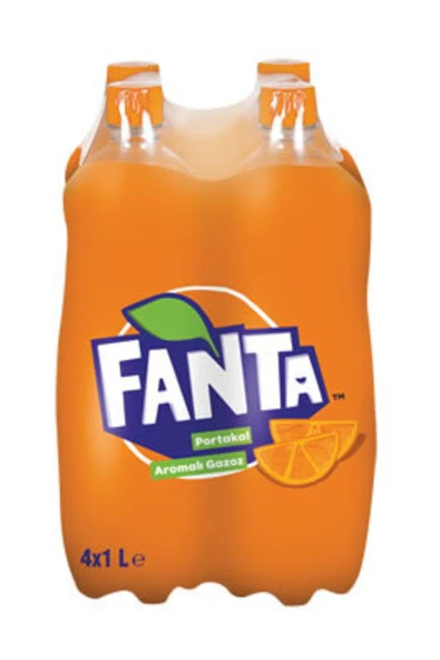 Fanta Portakal Aromalı Gazoz 4X1 L ürün görseli 1