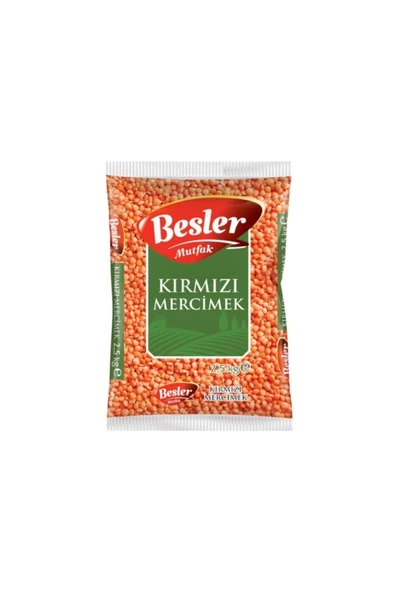 Besler Mutfak Kırmızı Mercimek 2,5 Kg