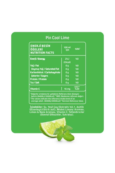 Cool Lime - Şekersiz & Kalorisiz 250 ml X 12 Adet Ice Tea 304893 - 3