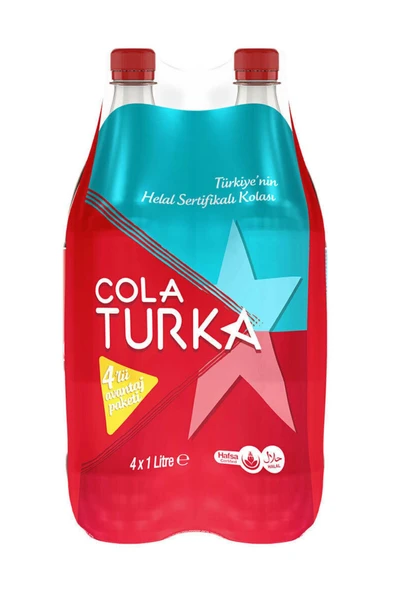 cola turka Cola 1 Lt 4 Adet - Resim 2