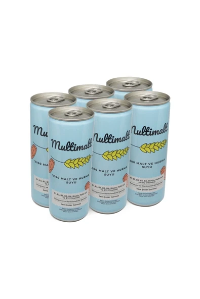 Anne Sütü Artırıcı Alkolsüz Malt Ve Hurma Suyu 250 ml X 6 Adet