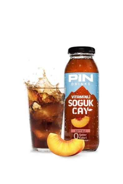 Şeftali Aromalı Soğuk Çay - Şekersiz & Kalorisiz 250ml X 12 Adet Ice Tea - 2