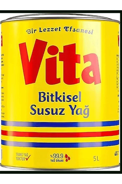 Susuz Margarin 5 Litre Teneke Kutu
