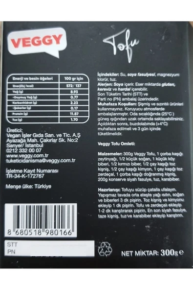 Tütsü Aromalı Vegan Tofu 200 G X 6 Adet - 3