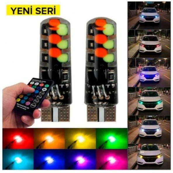 Honda Acura Kumandalı Çakarlı T10 Park Ampulü 2 Adet 18 Led