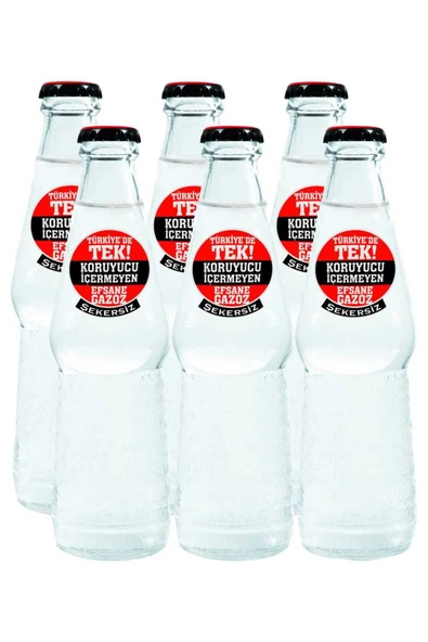 Uludağ Efsane Baskı Gazoz Şekersiz 6x250ML ürün görseli 1