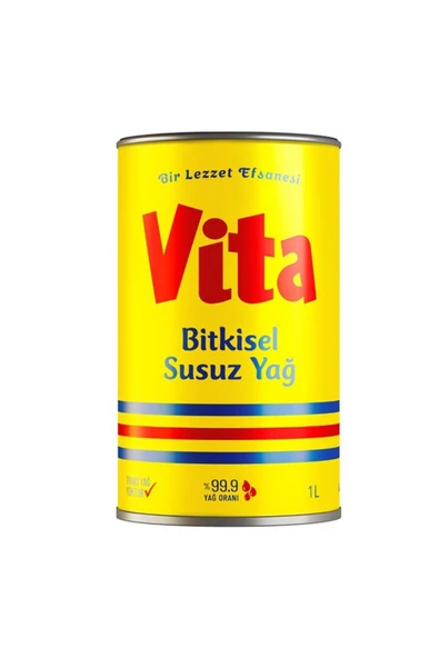 vita Bitkisel Susuz Vita Yağ 1 Lt
