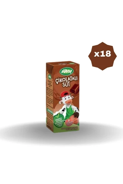 SÜTAŞ ÇİKOLATALI SÜT 200 ML X 18 ADET