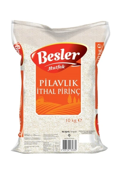 Besler Mutfak Pilavlık Pirinç 10 Kg