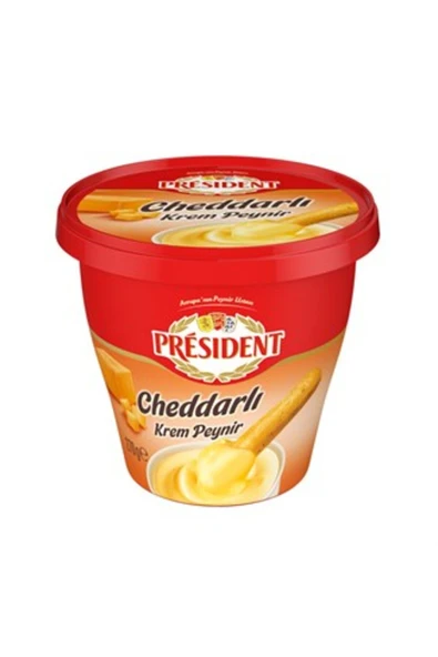 ( 1 ADET ) President Krem Peynir Cheddarlı 270 gr