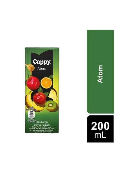 Atom Ballı Karışık Meyve Nektarı 200 Ml X 24 Adet - 2