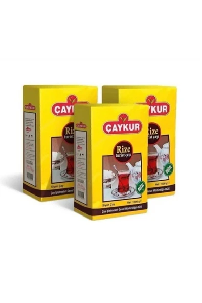 çaykur Rize Turist Siyah Dökme Çay 3 X 1 Kg