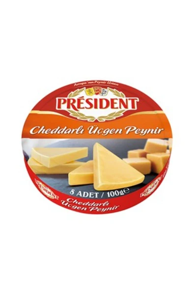 ( 1 ADET ) President Üçgen Peynir 8'li 100 gr