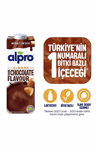 Bitter Çikolata Badem İçeceği 1 LT