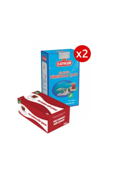 2 Adet Çaykur 42 Nolu Tirebolu Dökme Çayı 500gr + Şeker Hediyeli
