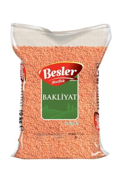 Besler Mutfak Kırmızı Mercimek 10 Kg