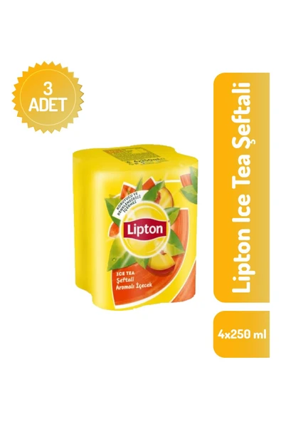 Ice Tea Şeftali Aromalı M.p. 4x250 Ml X 3 Adet