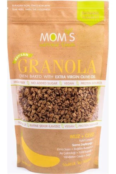 mom's Granola Muz Ceviz 360 gr