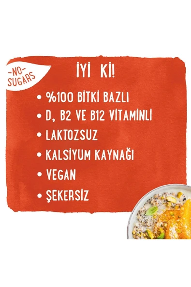 Şekersiz Badem Sütü 2x1 Lt Avantajlı Paket - 4