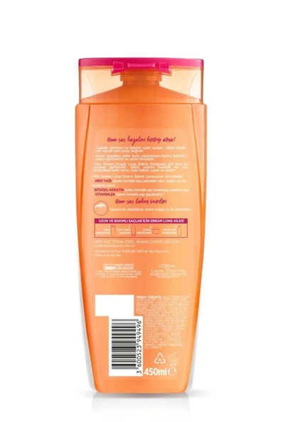 L'oreal Paris Dream Long Onarıcı Bakım Şampuanı 450 ml - 8