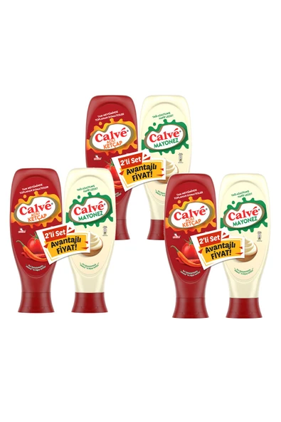 Acılı Ketçap 610 G Mayonez Yağı Azaltılmış 540 G 2'li Set X3 Adet - 2