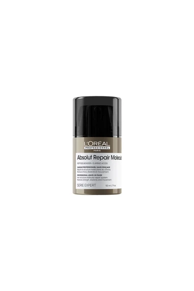 L'OREAL PROFESSİONNEL Absolut Repair Molecular Onarıcı ve Güçlendirici Durulanmayan Maske 50ml