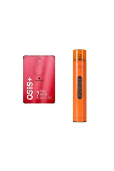 SCHWARZKOPF Osis Mess Up 100ml + Morfose Turuncu Sprey 400 Ml Set ürün görseli