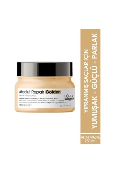 L'OREAL PROFESSİONNEL Loreal Absolut Repair Golden Mask 250 Ml ürün görseli