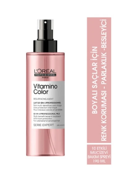 L'OREAL PROFESSİONNEL Serie Expert Vitamino Color 10 In 1 Renk Koruyucu 10 Etkili Mucize Bakım Spreyi 190 Ml ürün görseli