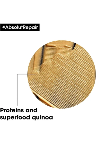 L'OREAL PROFESSİONNEL Loreal Absolut Repair Golden Mask Derinlemesine Onarım 250 Ml - Resim 2