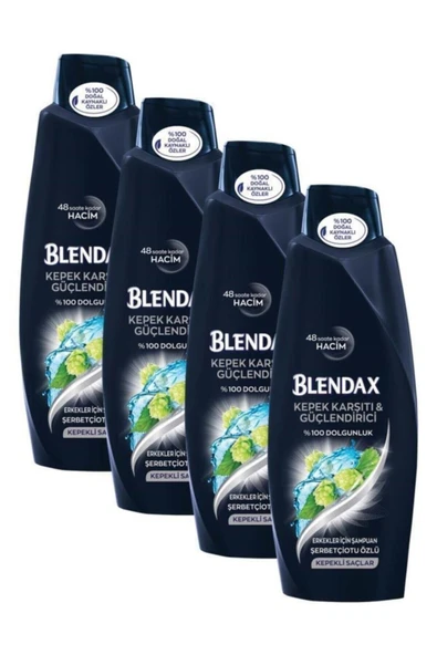 Erkekler Için Kepeğe Karşı Etkili 500 ml x 4 Adet