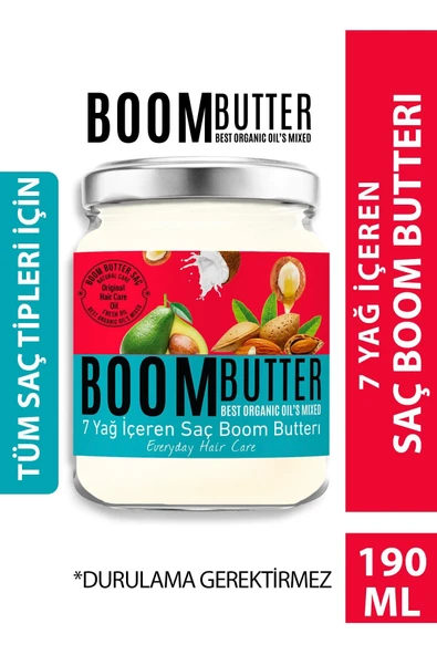 BOOM BUTTER Saç Bakım Yağı İkili Paket - Resim 2