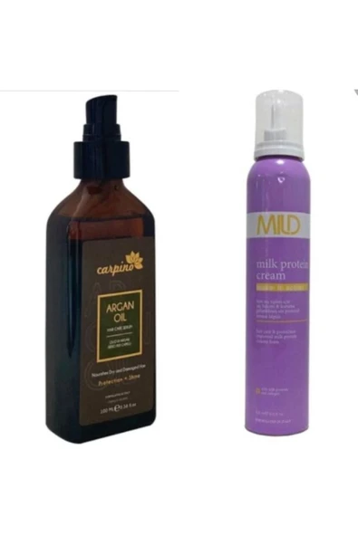 CARPİNO Argan Saç Bakım Yağı 100ml +mild Saç Köpüğü 200ml ürün görseli