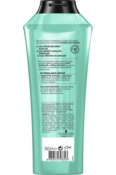 Nutribalance Repair Saç Dökülmesi Karşıtı Şampuan 360 ml X 6 Adet - 4