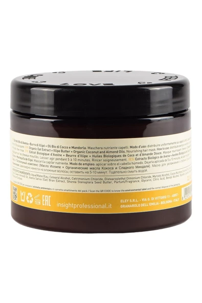 INSİGHT Dry Hair Nourishing Kuru Mat Saçlar Için Besleyici Maske 500 ml - 3