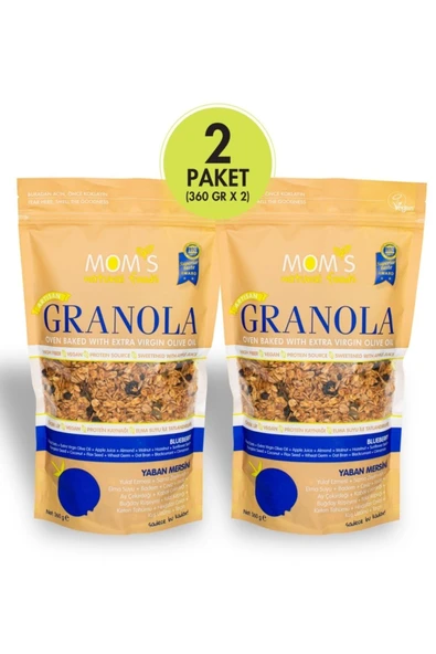 mom's Yaban Mersinli 360gr Granola