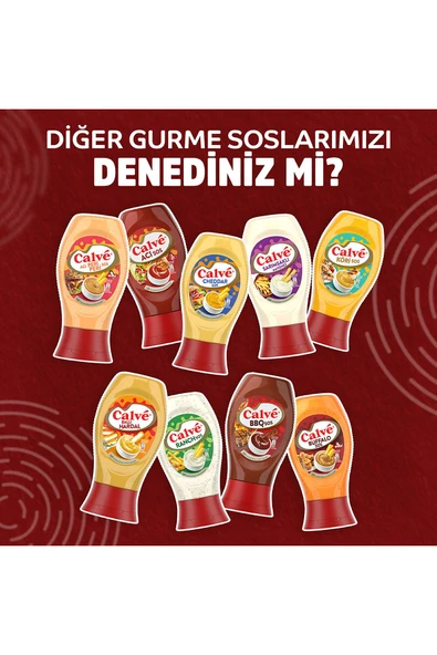 Ranch Sos 245gr & Barbekü Sos 290gr & Cheddar Sos 240gr & Köri Sos 260gr & Sarımsaklı Mayonez - 8