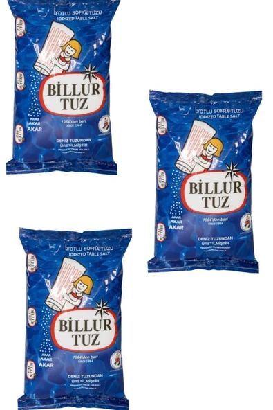 Iyotlu Tuz 750*3 2250 Gr