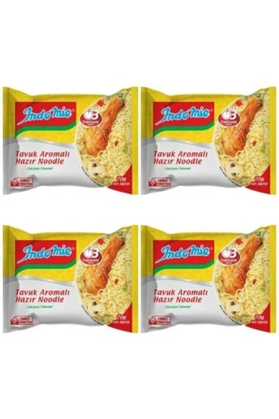 Indomıe Paket Tavuklu Noodle 70gr 4 Adet