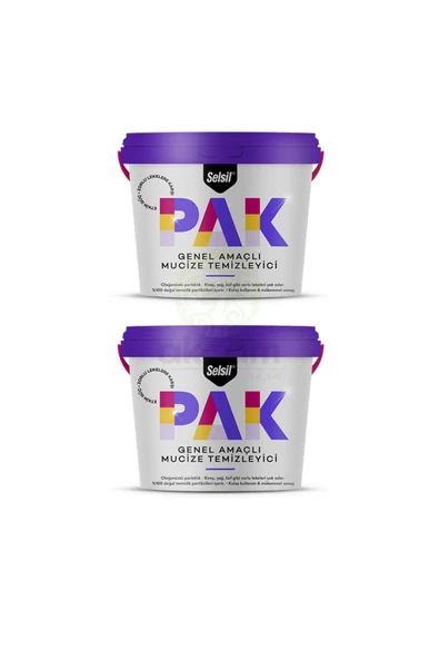 Pak Genel Amaçlı Mucize Temizleyici 500 gr 2'li Paket