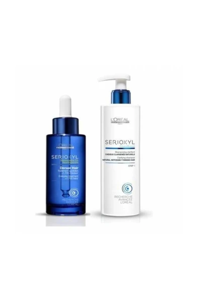 L'OREAL PROFESSİONNEL Dökülme Önleyici Serioxyl 2li Set Şampuan + Denser Hair Serum