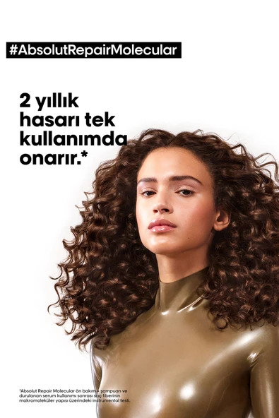 L'OREAL PROFESSİONNEL Serie Expert Absolut Repair Molecular Tüm Yıpranmış Saçlar Için Arındırıcı Şam - Resim 3