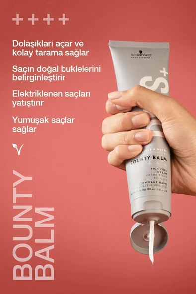 OSİS Bounty Balm Yoğun Bukle Kremi 150ml | Doğal Bukle, Kolay Tarama ve Yumuşacık Saçlar - Resim 2